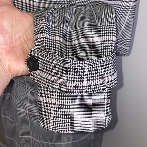 Carolina Belle plaid open front belted jacked size XS gray - Picture 9 of 13